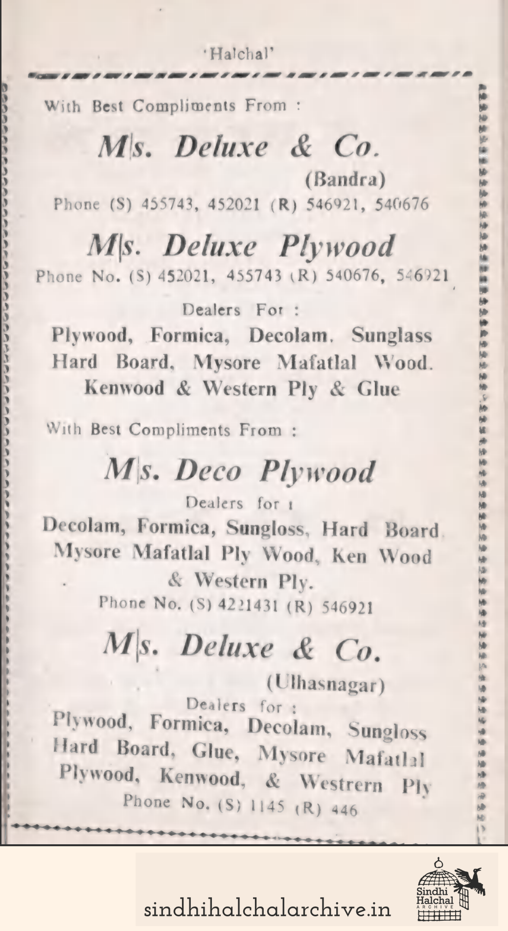 Image of AD Ms. Deluxe & Co.